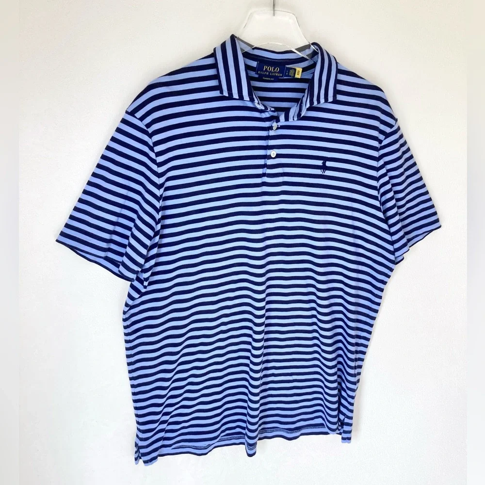 POLO RALPH LAUREN Classic Fit Soft Cotton Polo Shirt Size L